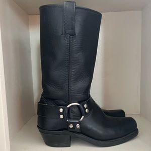 Frye women’s harness boots.  Black.  Size 7.5.